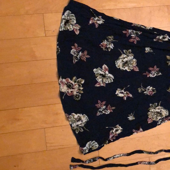 Dark blue short sleeve summery dress - Picture 4 of 8